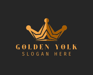 Golden Luxe Crown  logo design