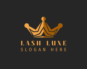 Golden Luxe Crown  logo design