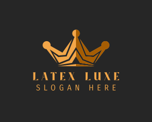 Golden Luxe Crown  logo design