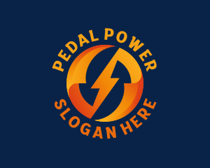 Electric Bolt Power logo design