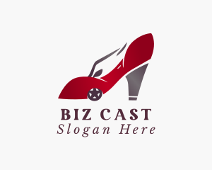 High Heels - Car Lady Shoes logo design