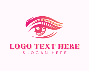 Eyelash - Fashion Beauty Makeup logo design