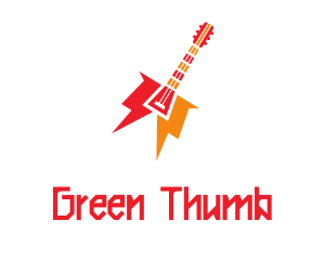 Thunder Guitar Band logo design