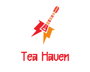 Thunder Guitar Band logo design