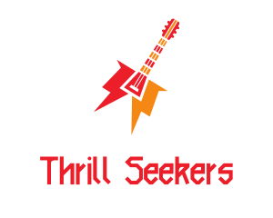 Thunder Guitar Band logo design