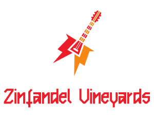 Thunder Guitar Band logo design