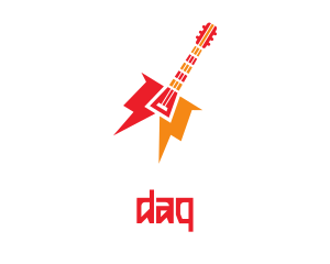 Music School - Thunder Guitar Band logo design