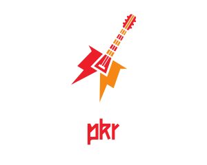 Thunder Guitar Band logo design