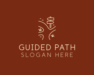 Path - Road Pathway Sign logo design