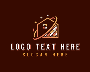 Construction - House Flooring Renovation logo design