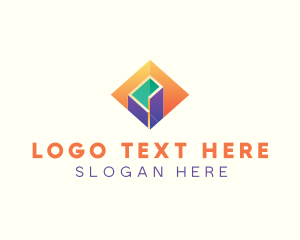 3D Abstract Construction Logo