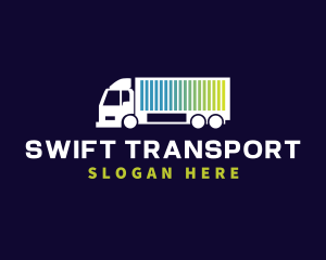 Truck Logistics Transport logo design