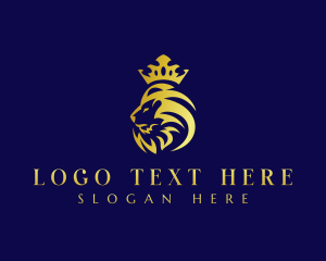 Royal - Royal Crown Lion logo design