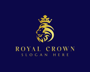 Royal Crown Lion logo design