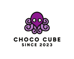 Tentacles - Cute Cartoon Octopus logo design