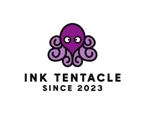 Octopus - Cute Cartoon Octopus logo design