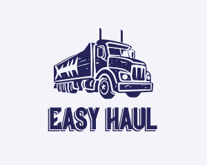 Old Blue Rustic Truck logo design