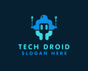 Droid - Startup Tech  Robot logo design