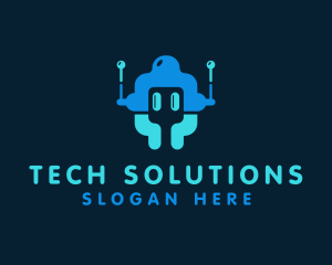Technological - Startup Tech  Robot logo design
