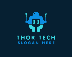 Startup Tech  Robot logo design