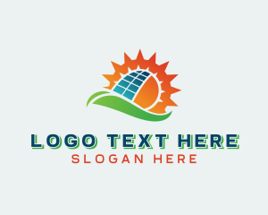 Eco - Sun Solar Energy logo design