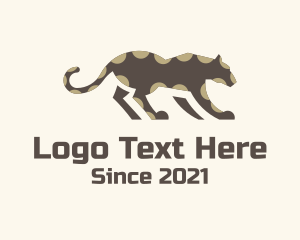 Ocelot - Wild Jaguar Animal logo design
