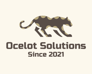 Ocelot - Wild Jaguar Animal logo design