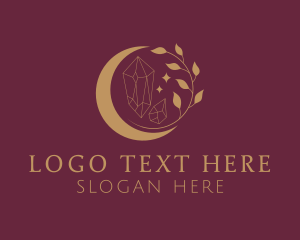 Gemstone - Crescent Crystal Jewelry logo design