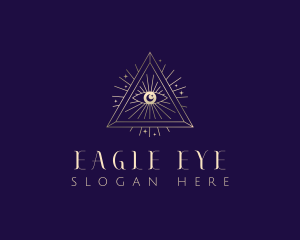 Moon Eye Triangle logo design