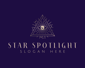 Moon Eye Triangle logo design