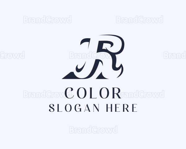 Elegant Swoosh Boutique Logo