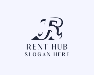 Elegant Swoosh Boutique  logo design