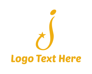 Channel - Golden Star J logo design