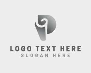 Scroll - Paper Book Publisher Letter P logo design