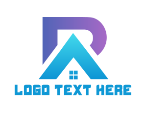 Lettermark - Modern RA House logo design