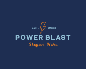 Electric Energy Thunder logo design