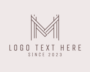 Letter M - Premium Elegant Hotel logo design