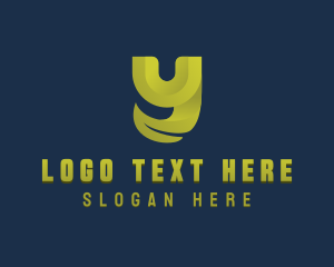 Brand - Leaf Eco Letter Y logo design