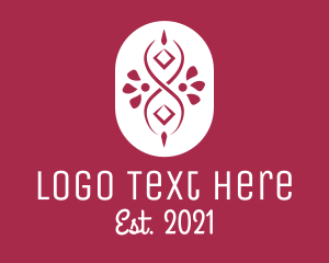 Floral - Abstract Floral Emblem logo design