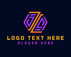 Hexagon - Abstract Hexagon Letter I logo design