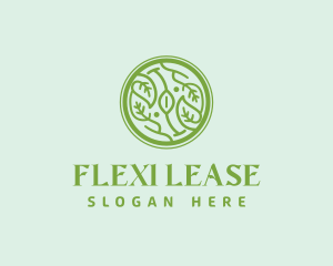 Vegan Leaf Eco Logo