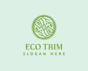 Vegan Leaf Eco logo design