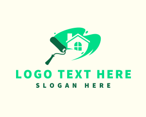Roller - Home Painting Decoration logo design