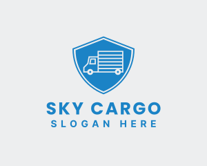 Modern Delivery Truck logo design