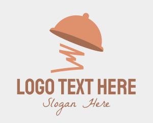 Buffet - Food Menu Cloche logo design