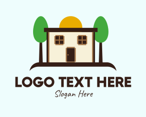 Suburbs - Cottage House Property logo design