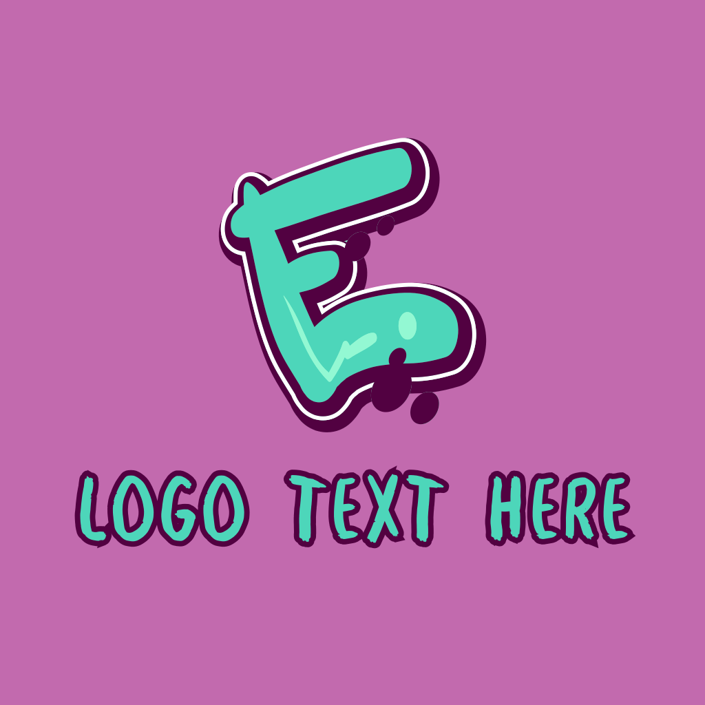 Modern Graffiti Letter E Logo | BrandCrowd Logo Maker