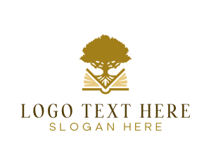 Pages - Tree Bookstore Publishing logo design
