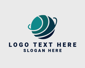 Corporate - Cyber Telecom Planet Orbit logo design