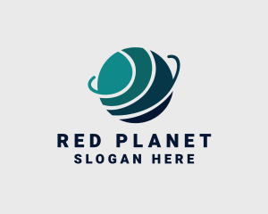 Cyber Telecom Planet Orbit logo design